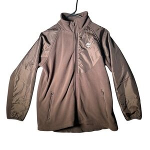 Timberland Kids Fleece Jacket Brown Full Zip Pockets Outdoor Casual‎